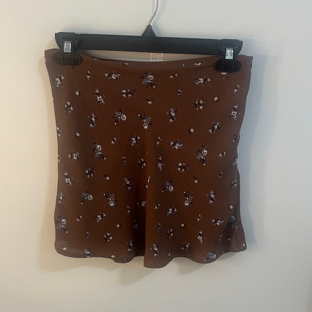 H&M Brown and blue Floral Women's Skort